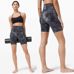 Lululemon Align Short 8" Diamond Dye Diamond‎ Dye Pitch Grey Graphite Grey SZ 2